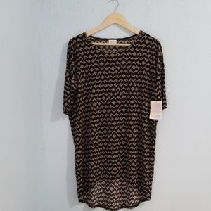 LULAROE Women's Blouse High-Low Overzise.Size S